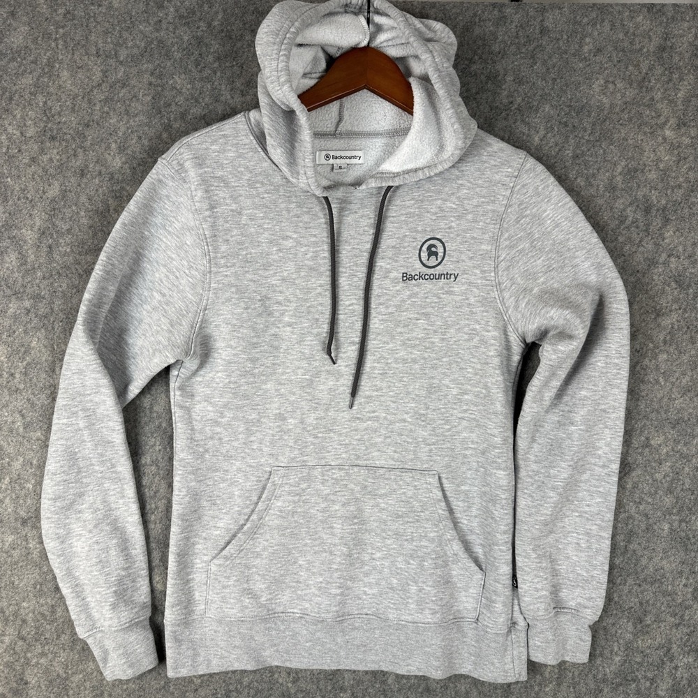 Backcountry Hoodie Mens S Gray Hooded Sweatshirt GOAT Made In USA